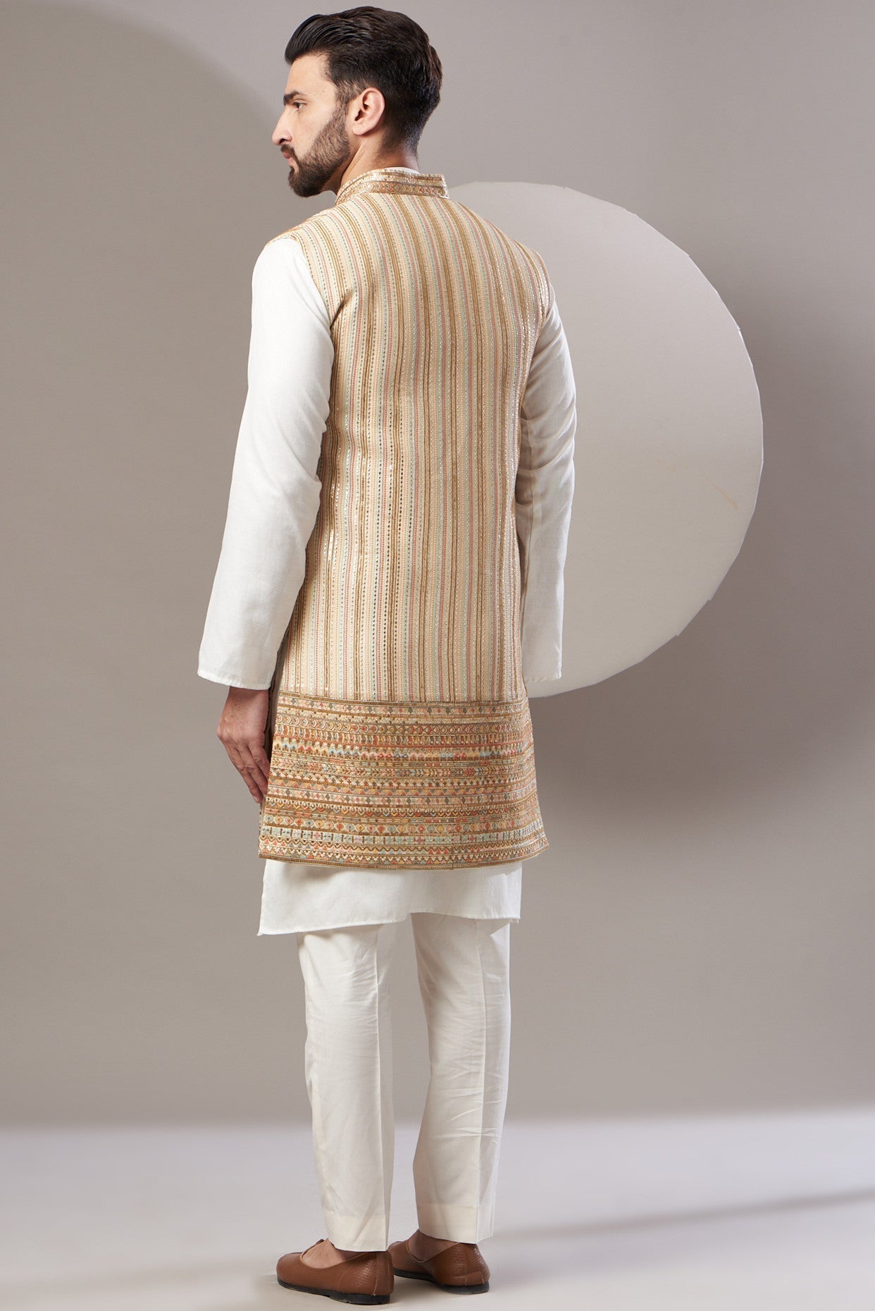 Formal Embroidered Long Jacket - kasbahmen